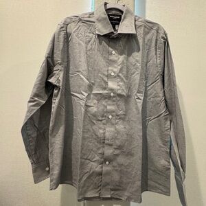 NWOT bonobos long sleeve button up shirt black white pattern slim fit Sz L